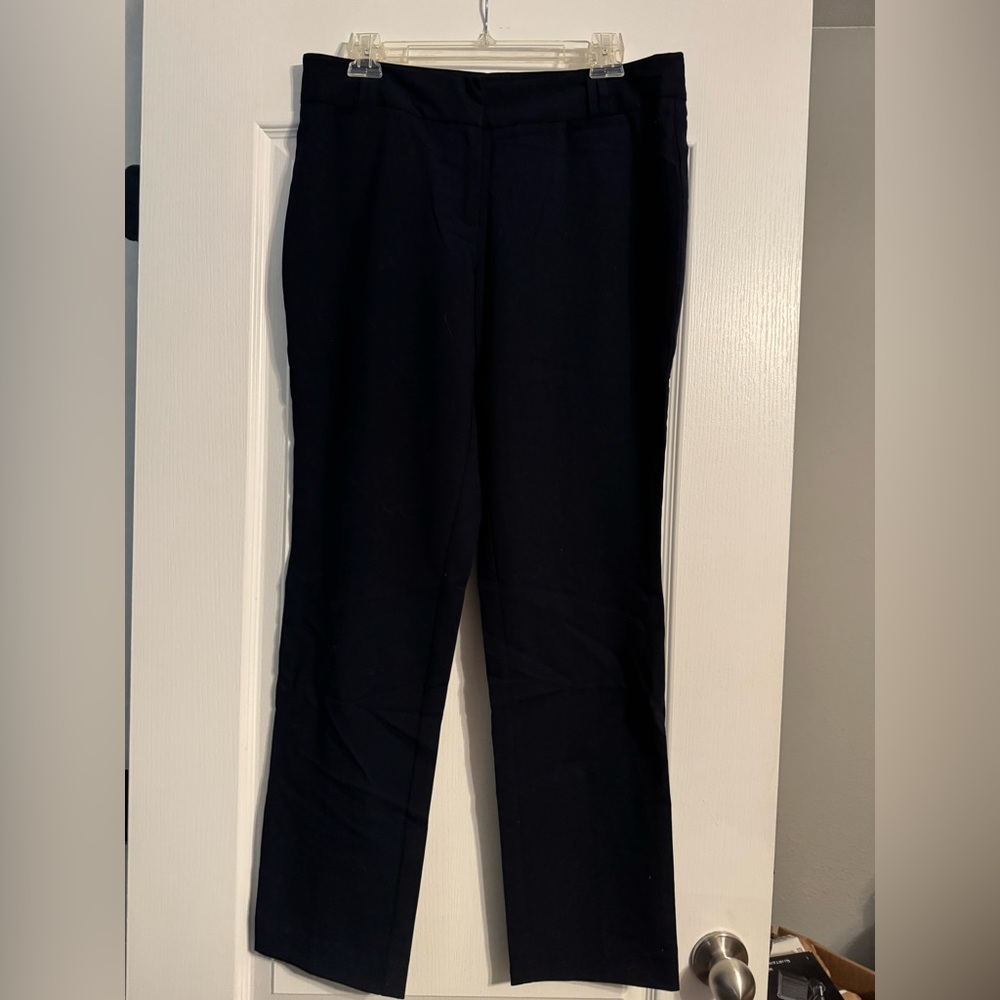Anne Klein Black Pants with Lion Logo